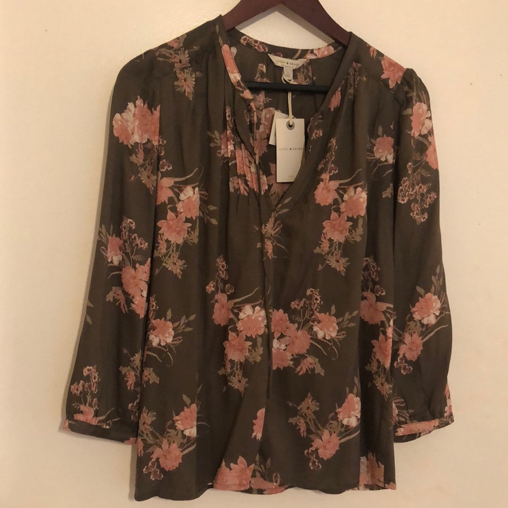 Lucky Brand flower print blouse